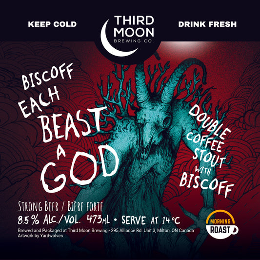 Double Coffee Stout - "Biscoff Each Beast A God" 473mL can