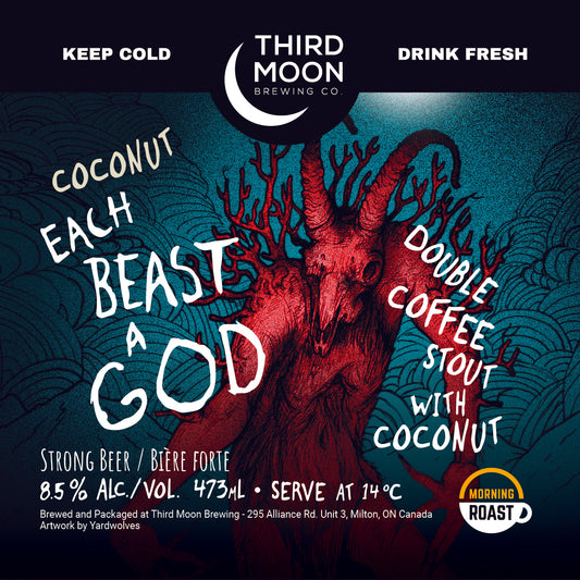 "Coconut Each Beast A God" Double Coffee Stout 473mL can