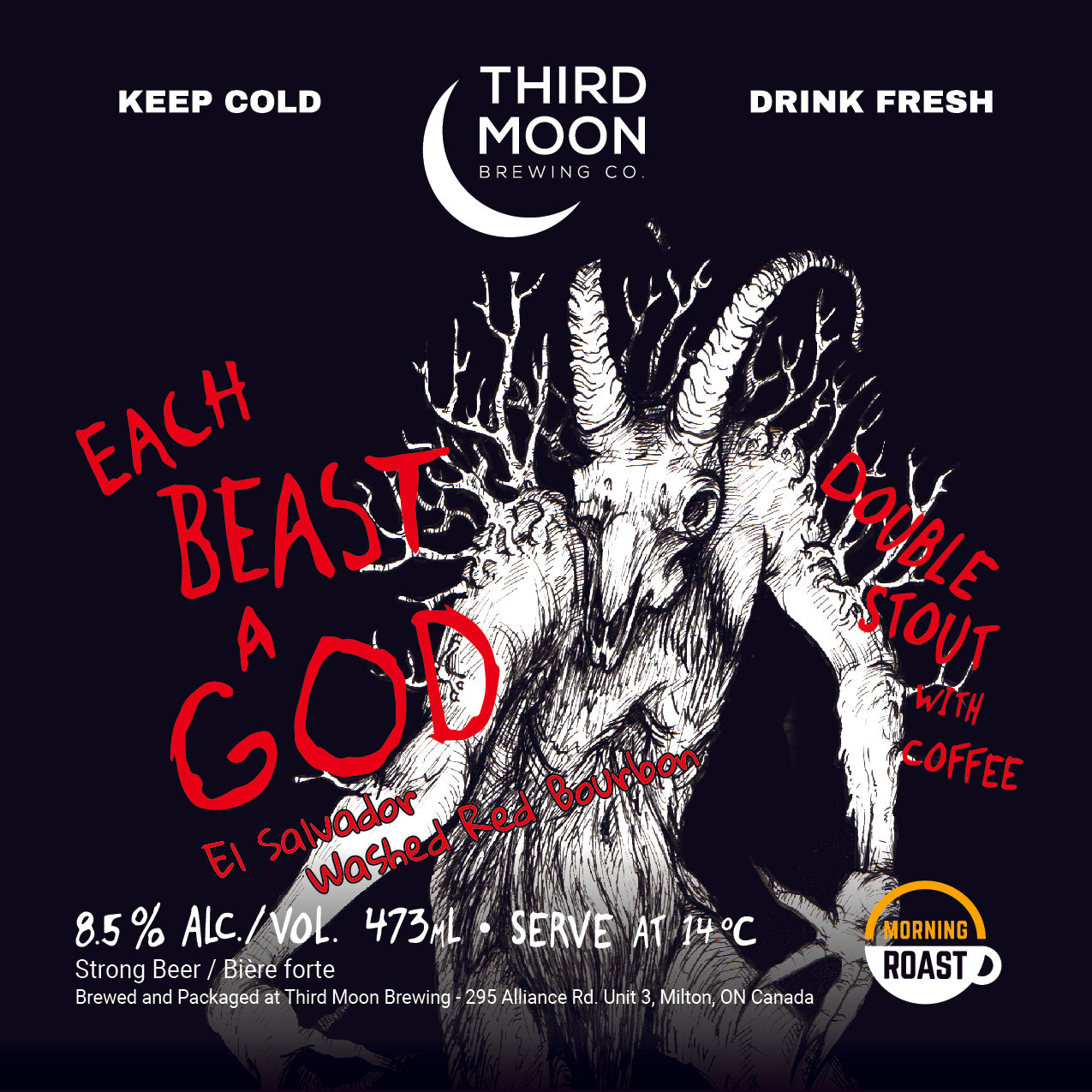 Each Beast A God (El Salvador Washed Red Bourbon) tall can