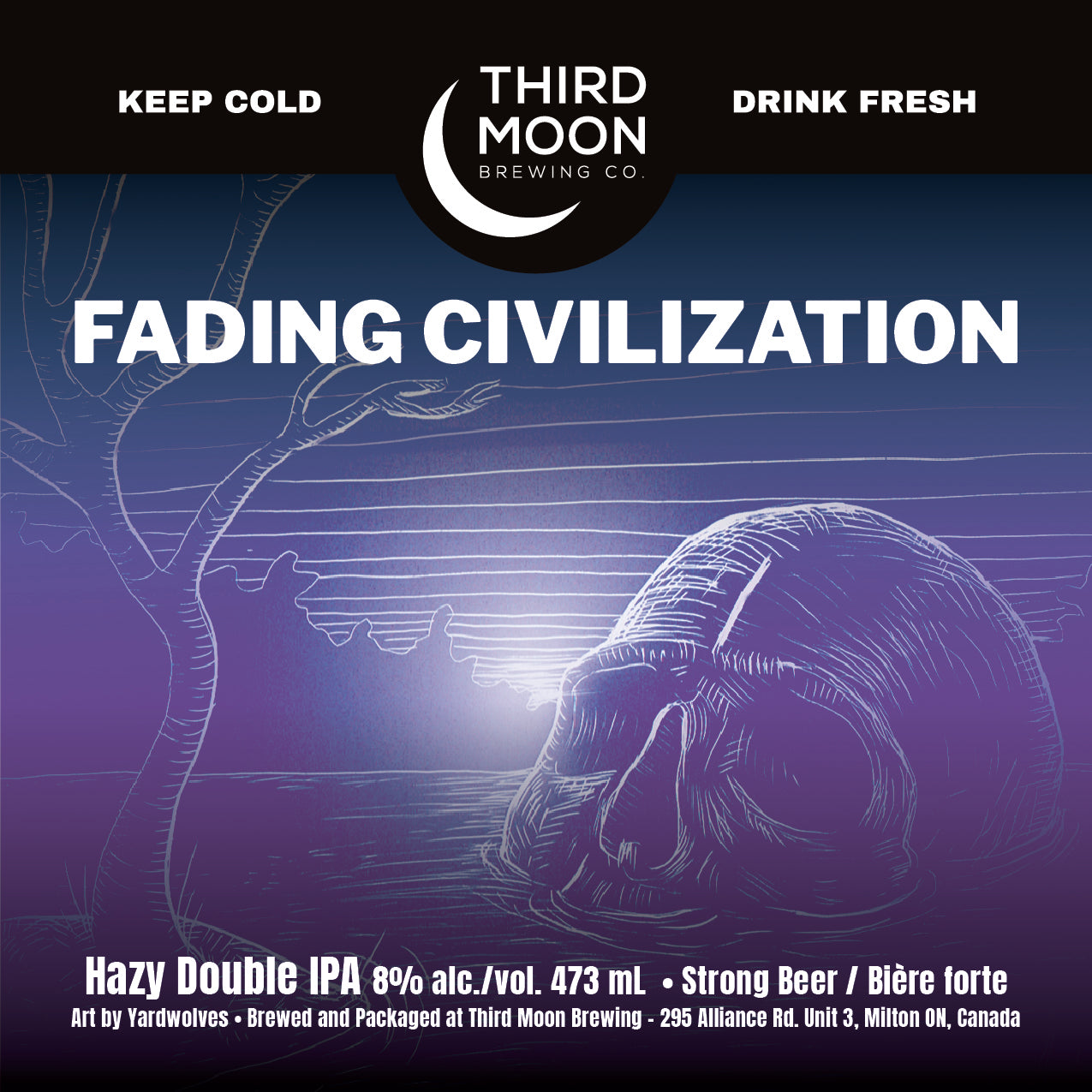 Hazy DIPA - 4-pk of "Fading Civilization" 473mL cans