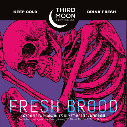 Hazy DIPA - 4-pk of "Fresh Brood" 473mL cans