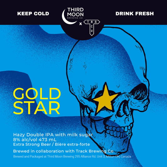 Hazy DIPA - 4-pk of "Gold Star" 473mL cans