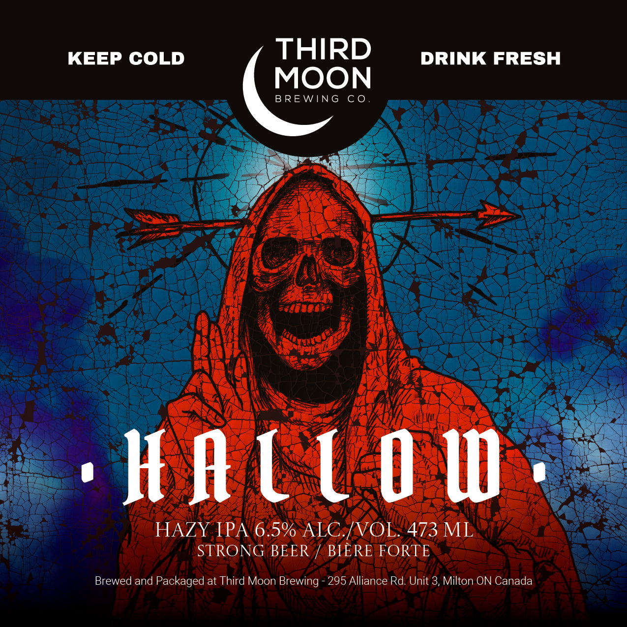 Hazy IPA - 4-pk of "Hallow" 473mL cans