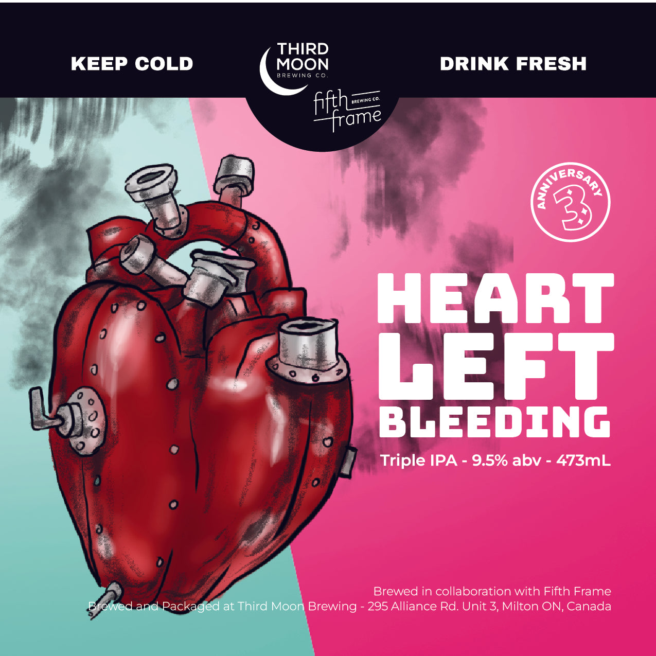 Triple IPA - 4-pk of "Heart Left Bleeding" tall cans