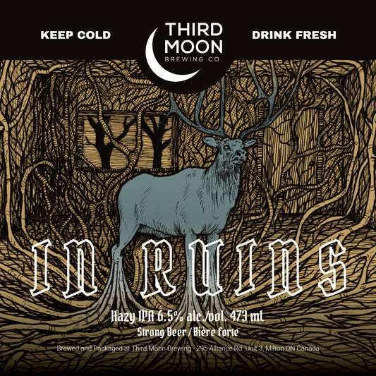 Hazy IPA - 4-pk of "In Ruins" 473mL cans