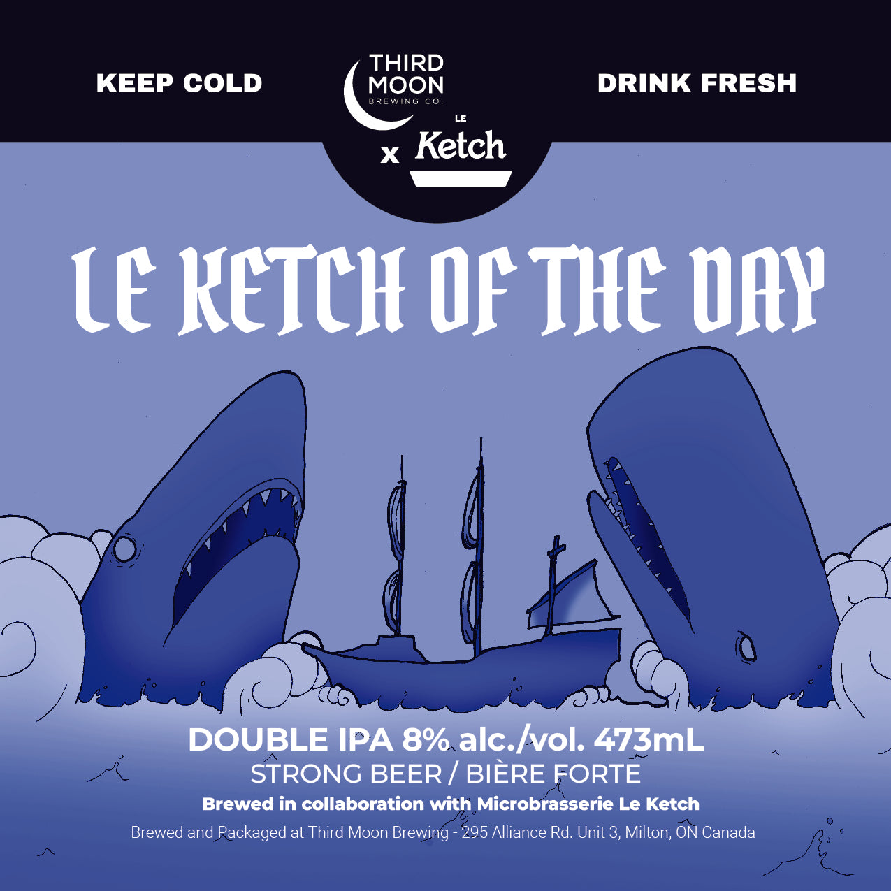 Hazy DIPA - 4-pk of "Le Ketch Of The Day" tall cans