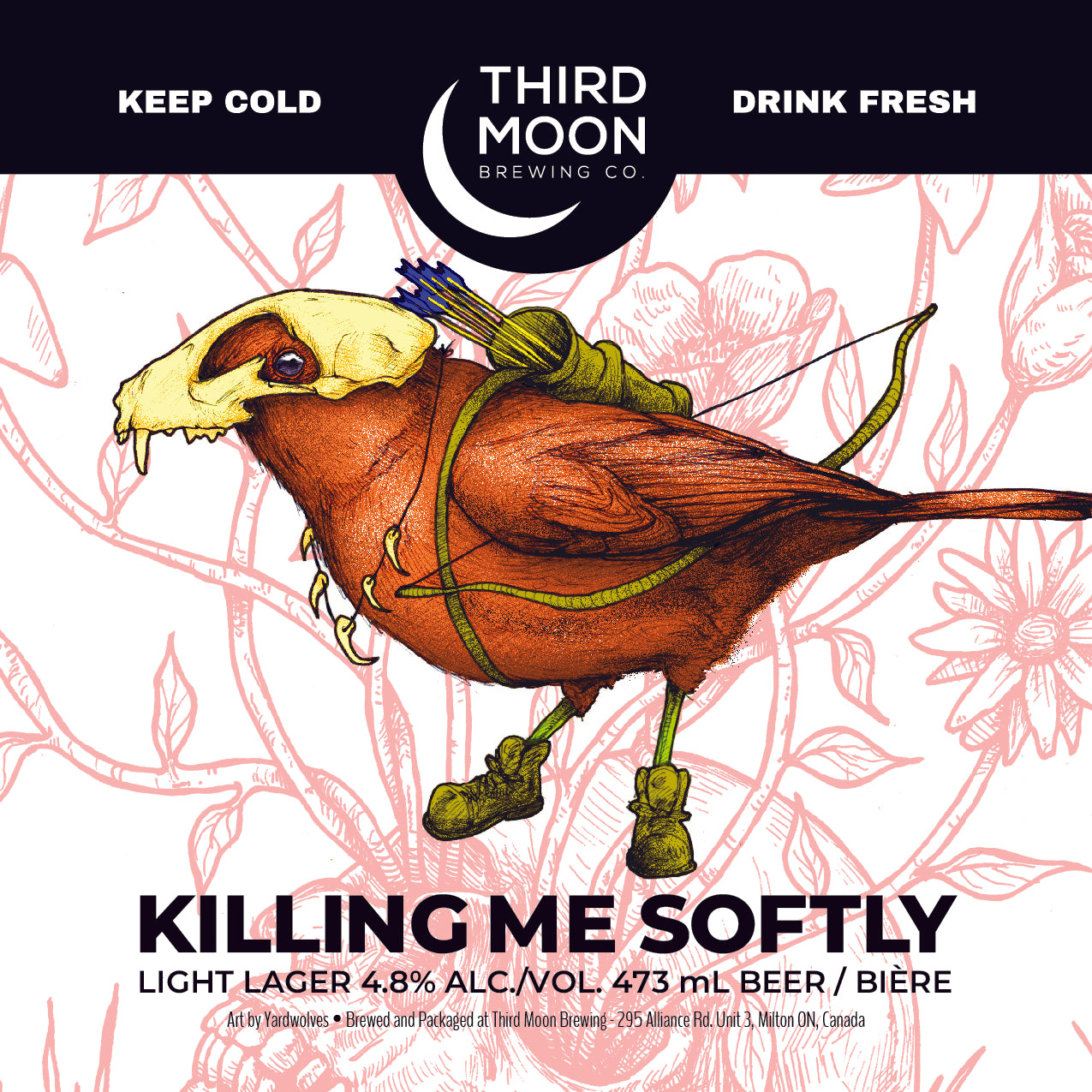 Light Lager - 4-pk of "Killing Me Softly" 473mL cans