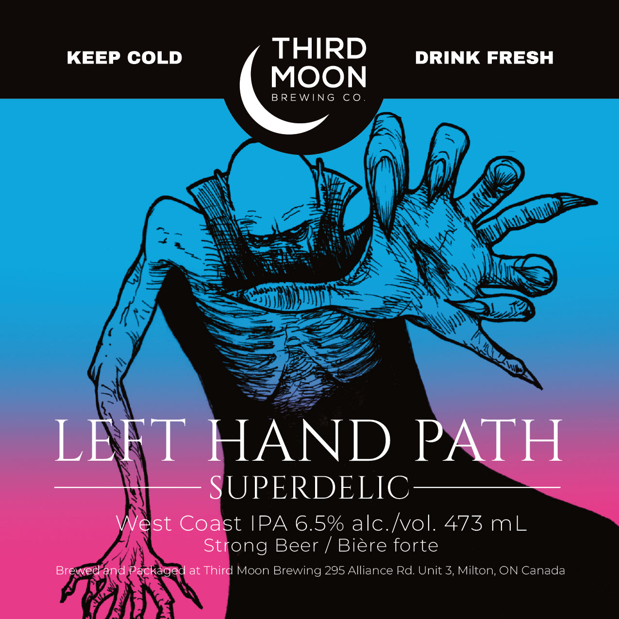 West Coast IPA - 4-pk of "Left Hand Path (Superdelic)" 473mL cans