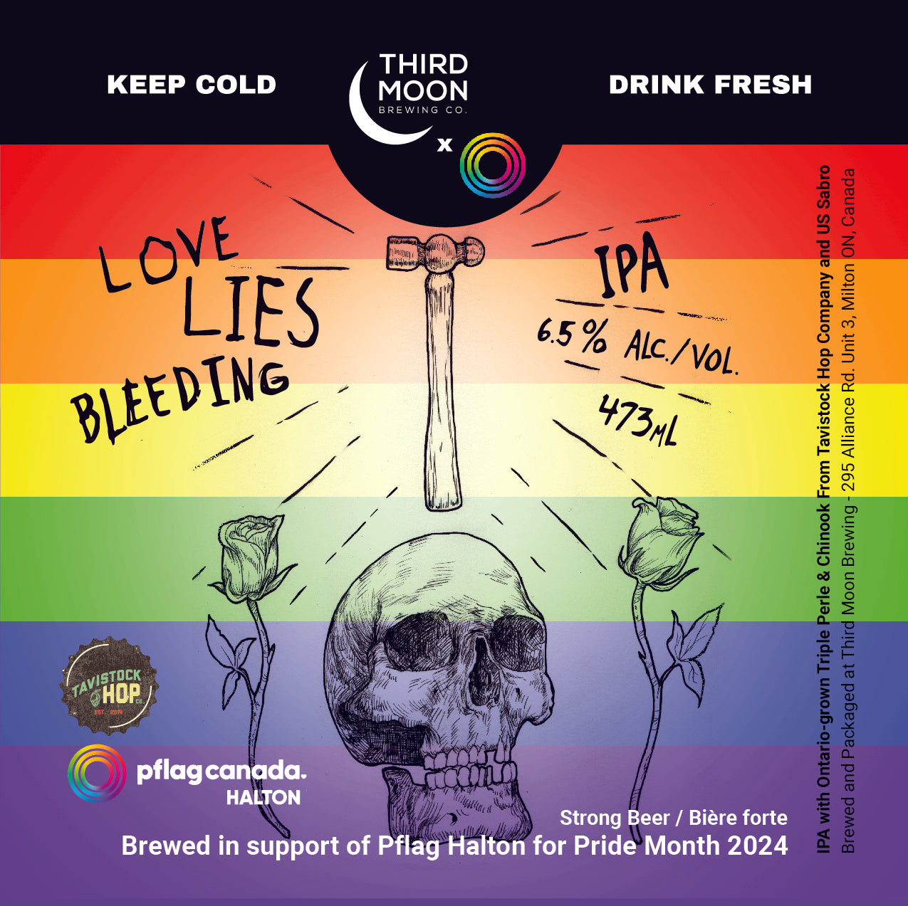 Hazy IPA - 4-pk of "Love Lies Bleeding (Pride 2024)" tall cans