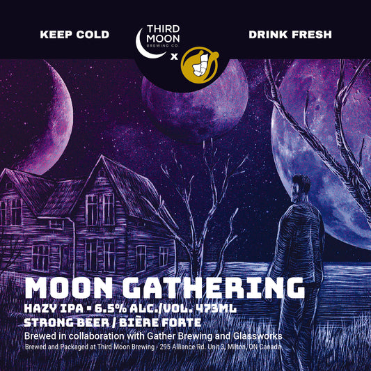 Hazy IPA - 4-pk of "Moon Gathering" 473mL cans
