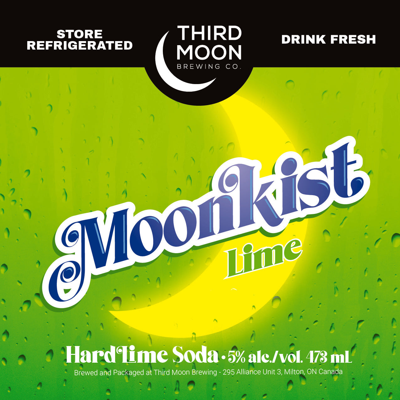 Hard Soda - "Moonkist (Lime)" - 473mL can