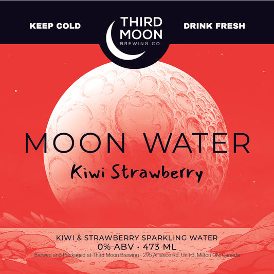 Sparkling Water - 4-pk of "Moon Water (Kiwi Strawberry)" tall cans