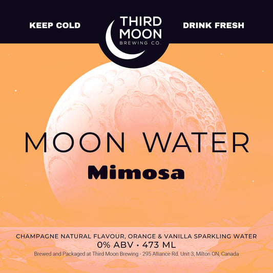 Sparkling Water - 4-pk of "Moon Water (Mimosa)" 473mL cans