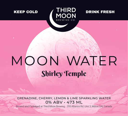 Sparkling Water - 4-pk of "Moon Water (Shirley Temple) tall cans