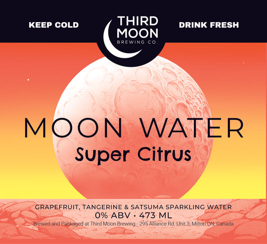 Sparkling Water - 4-pk of "Moon Water (Super Citrus) tall cans