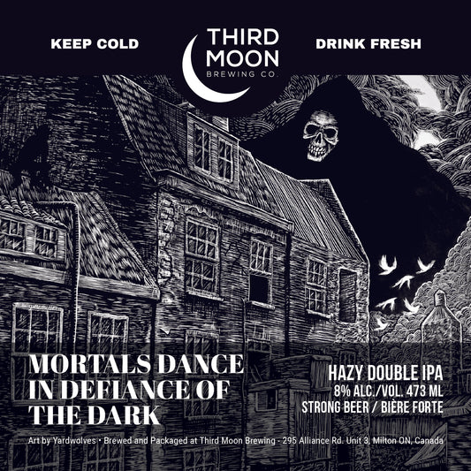 Hazy DIPA - 4-pk of "Mortals Dance In Defiance Of The Dark" 473mL cans