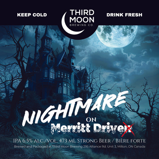 Hazy IPA - 4-pk of "Nightmare on Merritt Drive" 473mL cans