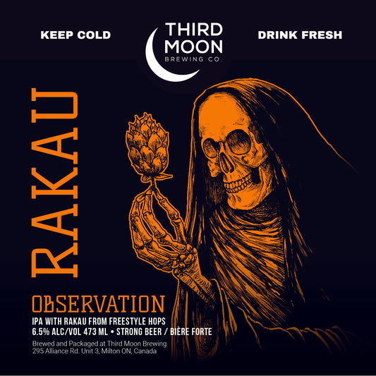 Hazy IPA - 4-pk of "Observation (Rakau)" 473mL cans