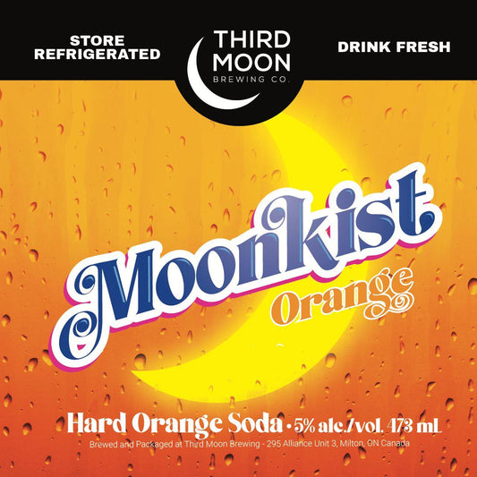 Hard Orange Soda - Moonkist - 473mL can