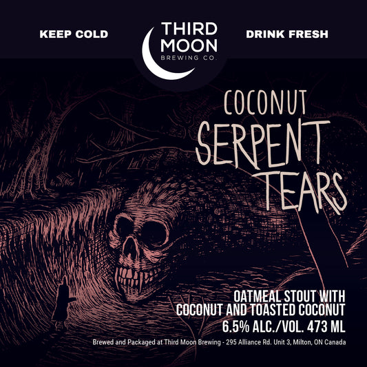 Oatmeal Stout - "Coconut Serpent Tears" tall can