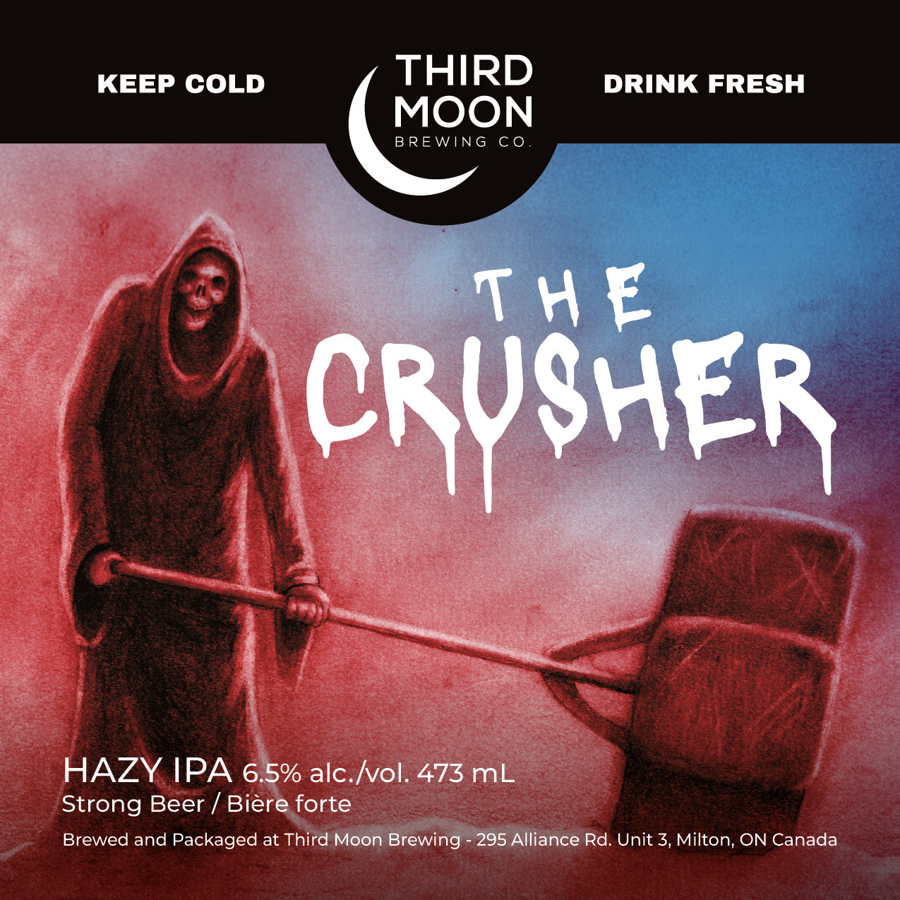 Hazy IPA - 4-pk of "The Crusher" 473mL cans