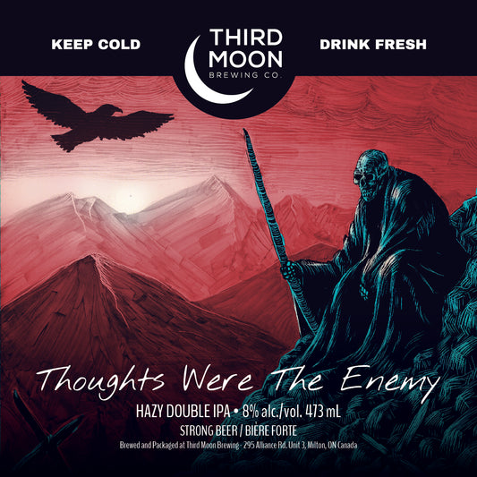 Hazy DIPA - 4-pk of "Thoughts Were The Enemy" 473mL cans