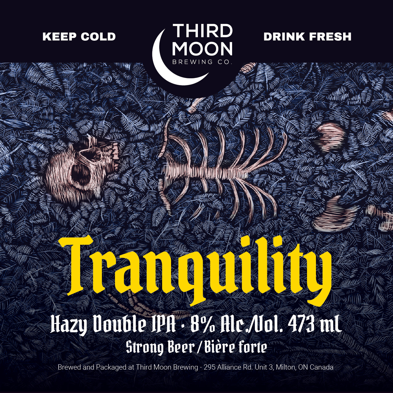 Hazy DIPA - 4-pk of "Tranquility" 473mL cans