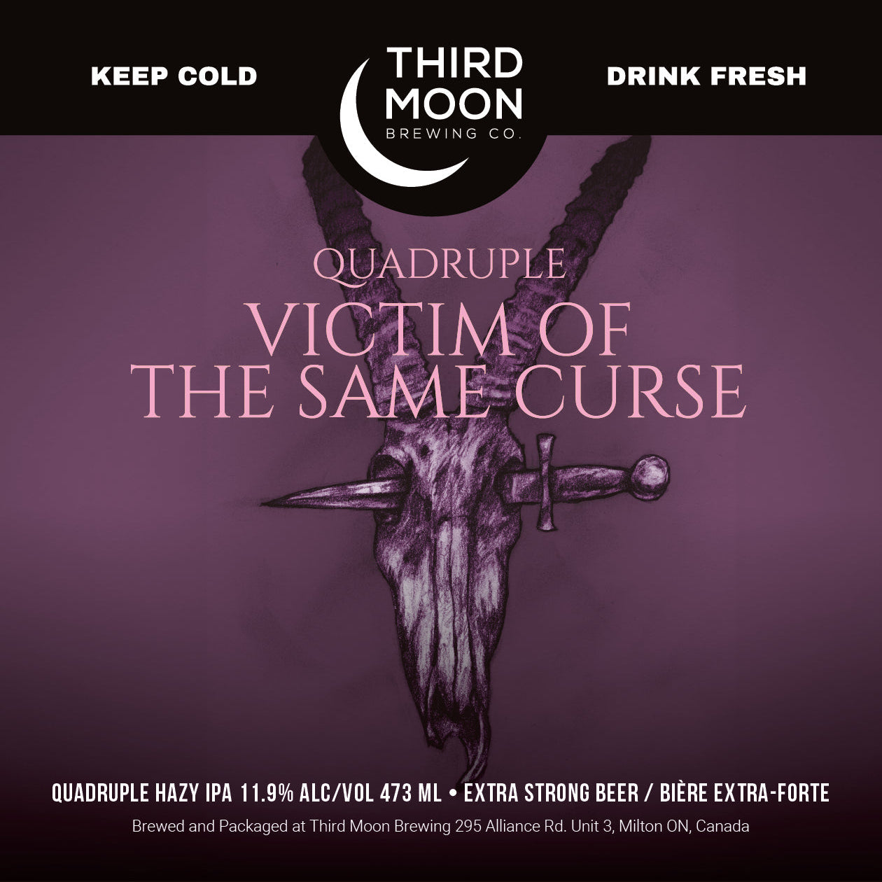 Quad IPA - 4-pk of "Quadruple Victim Of The Same Curse" 473mL cans