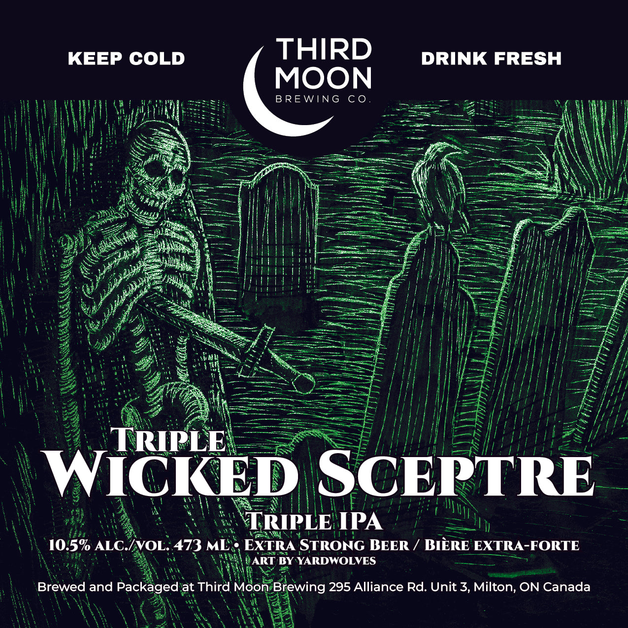 Triple IPA - 4-pk of "Triple Wicked Sceptre" 473mL cans