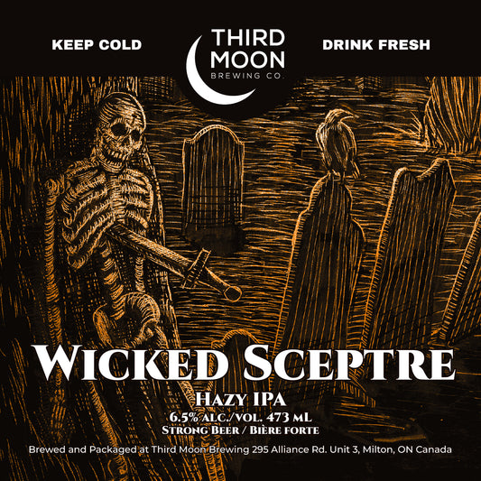 Hazy IPA - 4-pk of "Wicked Sceptre" 473mL cans