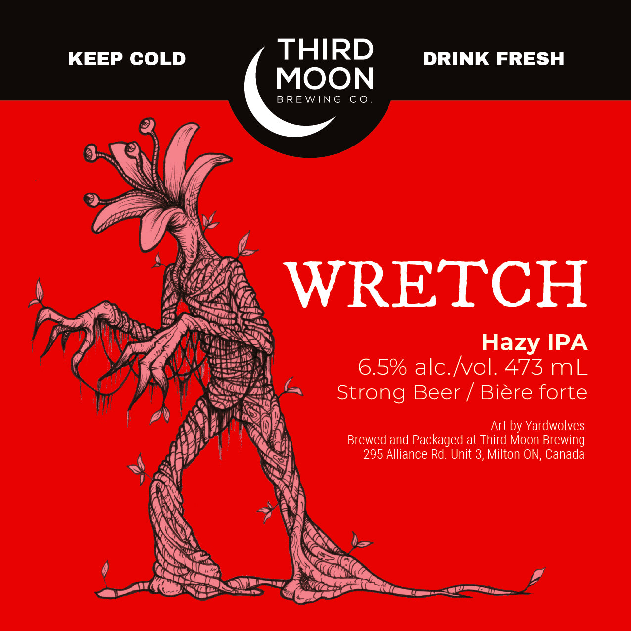 Hazy IPA - 4-pk of "Wretch" 473mL cans