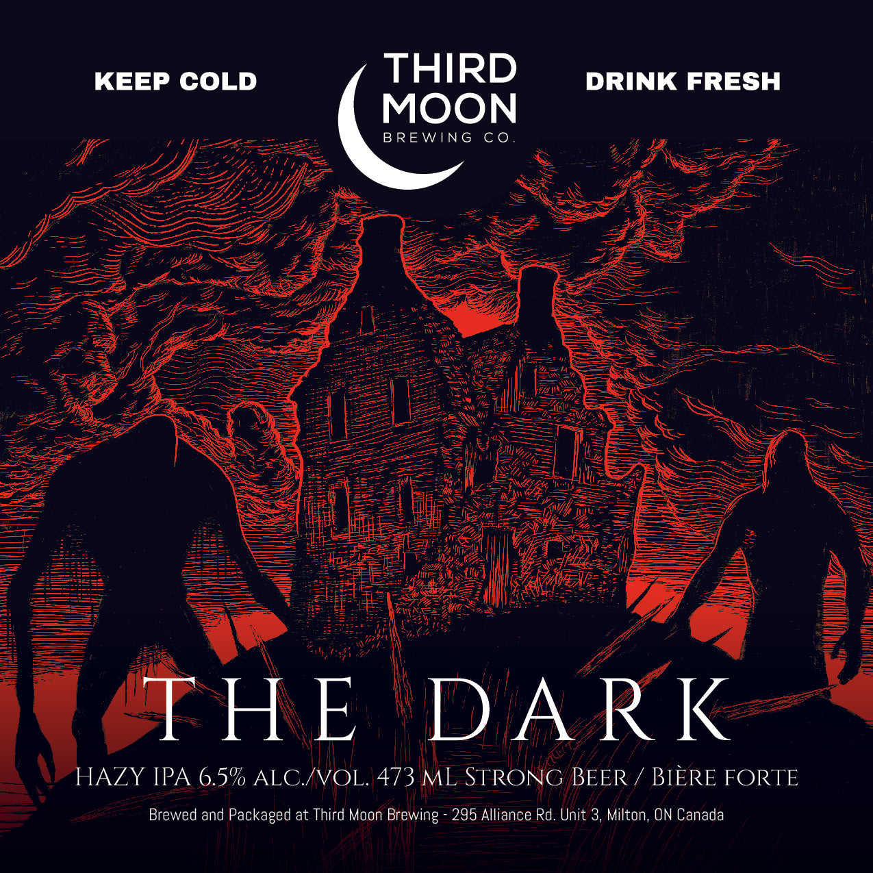 Hazy IPA - 4-pk of "The Dark" 473mL cans