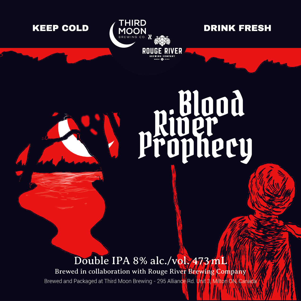 Double IPA - 4-pk of "Blood River Prophecy" tall cans