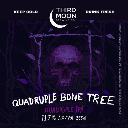 Quad IPA - 4-pk of "Quadruple Bone Tree" 355mL cans