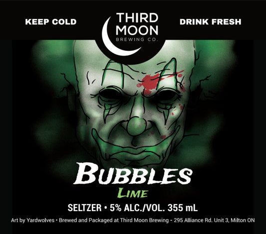 Hard Seltzer - 4-pk of "Bubbles (Lime)" 355mL cans