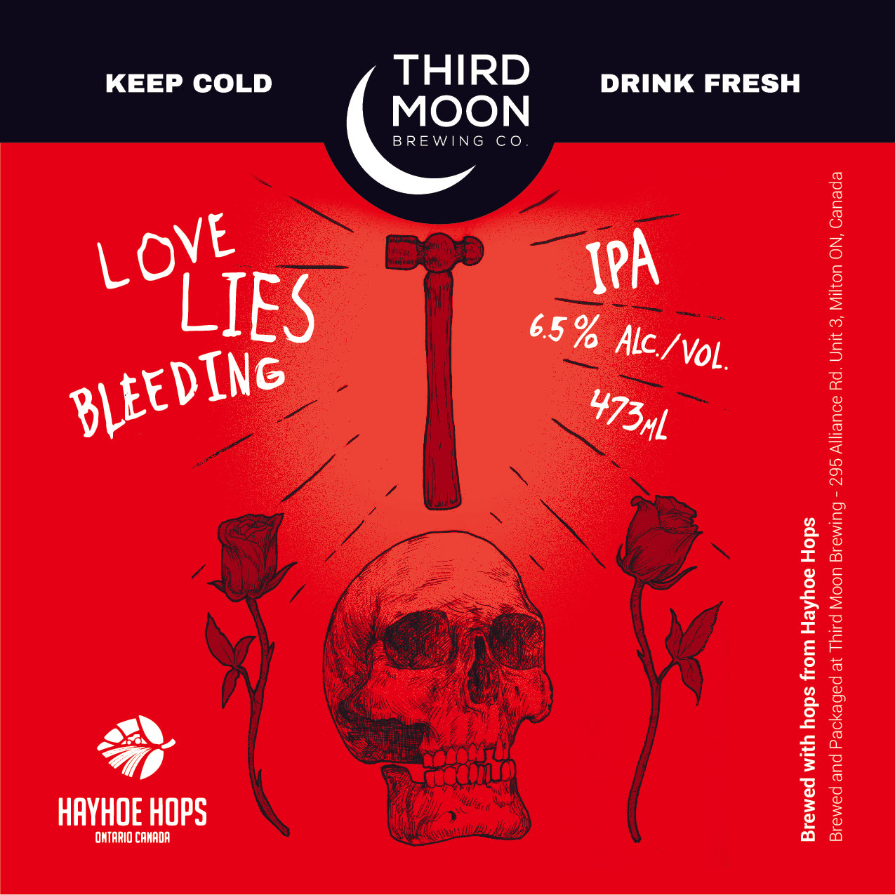IPA - 4-pk of "Love Lies Bleeding (Deep Red)" tall cans