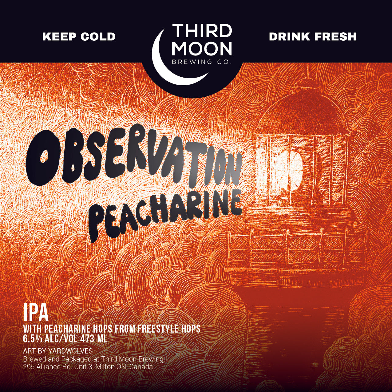 IPA - 4-pk of "Observation (Peacharine)" tall cans