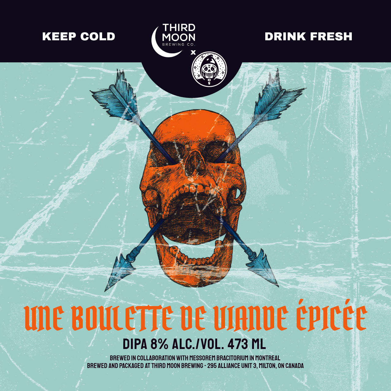Double IPA - 4-pk of "Une Boulette de Viande Epicee" tall cans